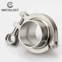 metalist 4 stainless steel ss304 sanitary pipe fitting set sanitary pipe weld ferrule 119mm tri clamp ptfe gasket