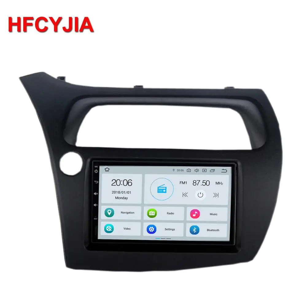 Coika PX6 4+ 64G Android 9,0 система автомобильного радио для Honda Civic gps навигационная система, стереомагнитола wifi OBD DVR SWC RDS мультимедийный плеер BT USB SD