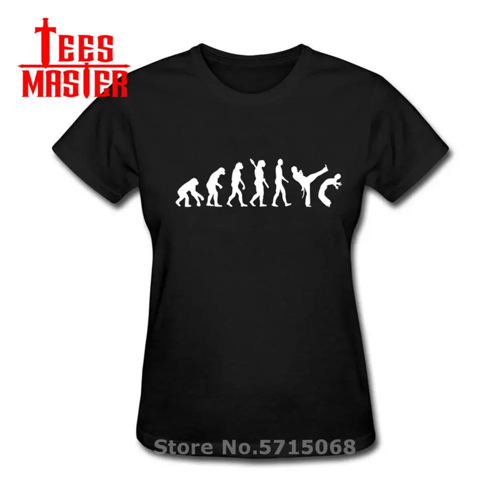 Эволюция Капоэйра Бразилия танцевальная команда Fashion футболки женские Китайский