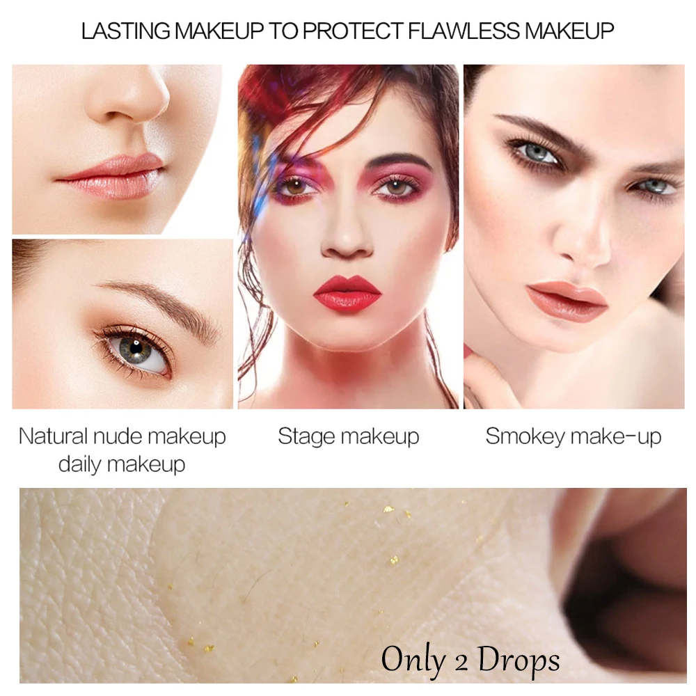 SACE LADY макияж масляный праймер контроль основа для лица гель 24K золото