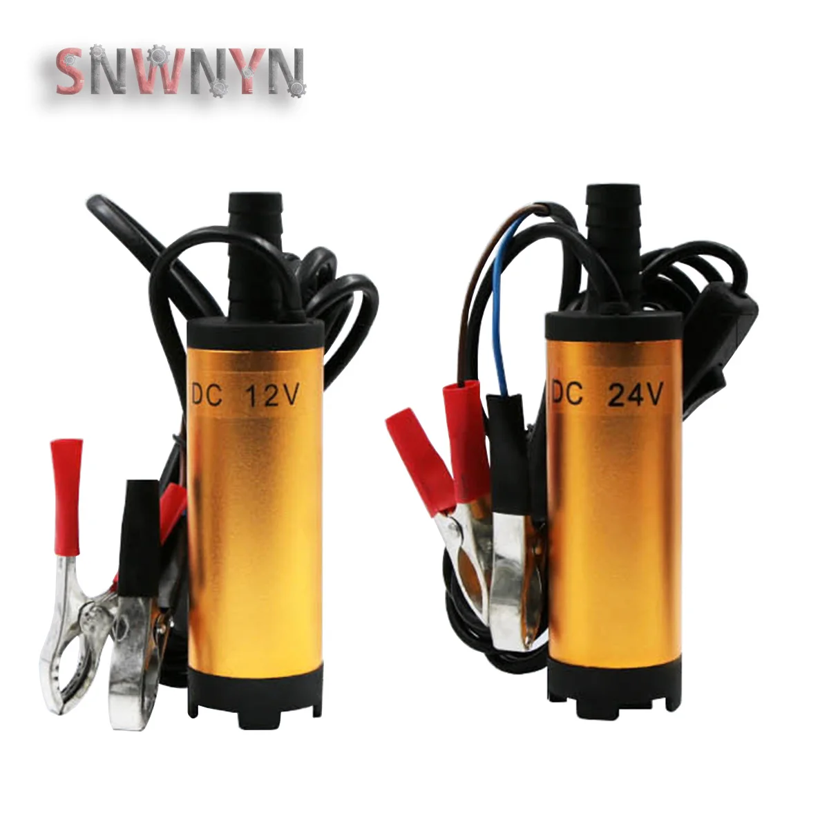 

12V 24V 38mm Mini Electric Fuel Transfer Pump Water Oil Transfer Refueling Submersible Pump For Diesel Water Pump