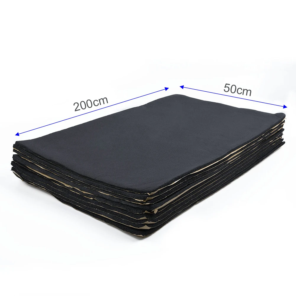 

1Roll Car Sound Proofing Deadening Car Truck Anti-noise Sound Insulation Cotton Heat Closed Cell Foam 200cmx50cm 6mm-10mm