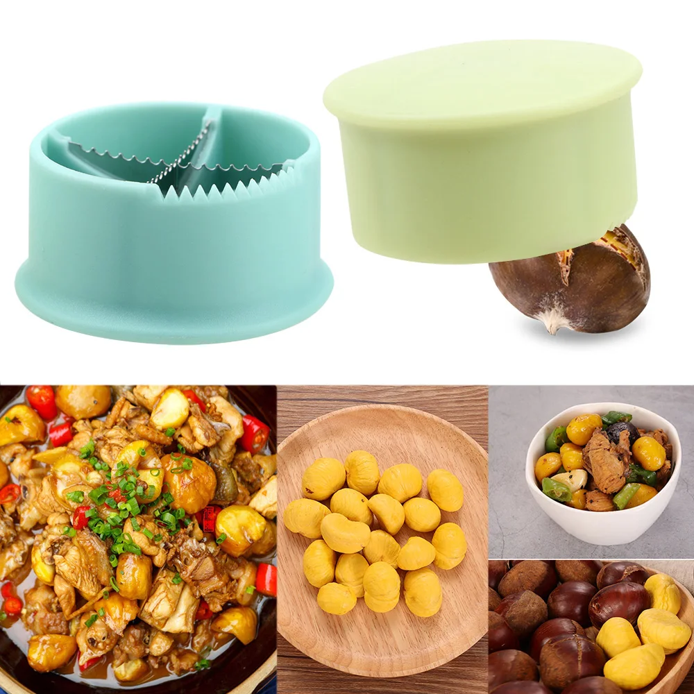 

Hilife Moer Cracker Sheller Kastanje Cross Open Mes Quick Kastanje Cutter Moer Opener Sheller Walnoot Tang Keuken Gadgets