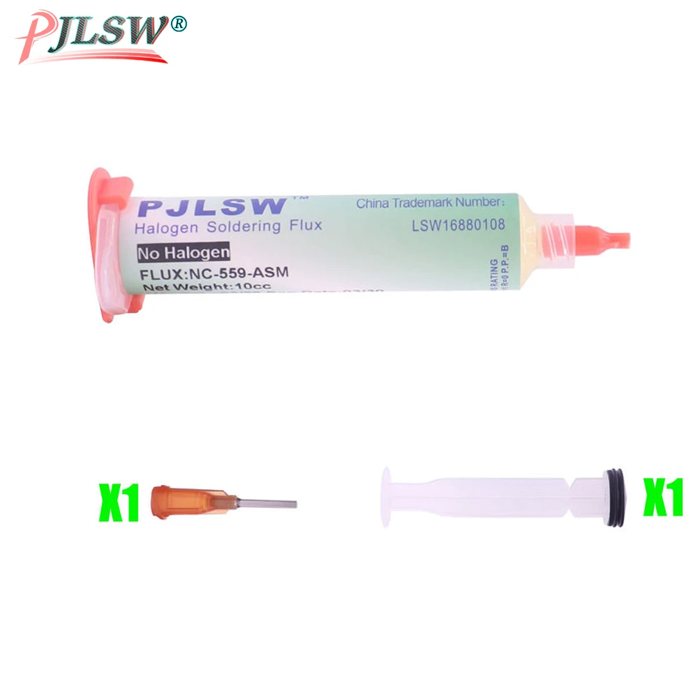 

10cc NC-559-ASM Solder Paste Welding Oil Flux for BGA PCB Reballing Repair Soldering Paste with Syringe Plunger