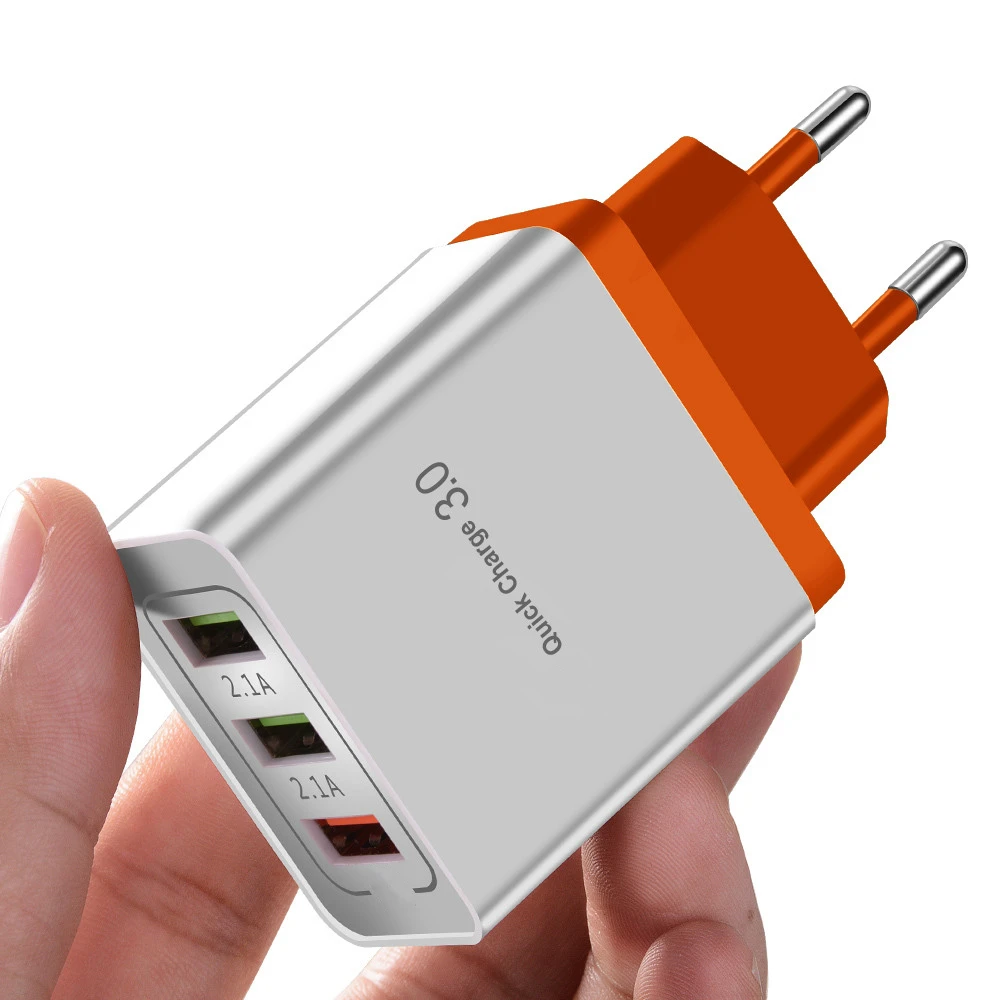 ORANGE ROCK Быстрая зарядка QC 3,0 Смарт Быстрое 3 USB зарядное устройство для Xiaomi samsung huawei Быстрая Зарядка адаптер для мобильного телефона - Тип штекера: ORANGE