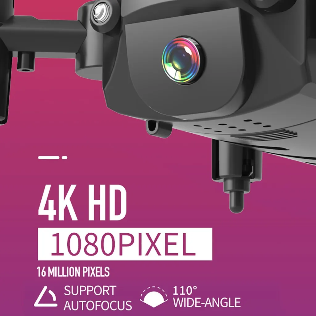 H16 2,4G 4K HD камера Wi-Fi FPV высота удерживайте Складной Микро Карманный селфи Дрон Квадрокоптер H16 2,4G 4K HD камера Складная# G20