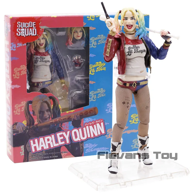 Harley Quinn SHF DC отряд самоубийц Джокер/Харли Куинн ПВХ фигурка Коллекционная модель игрушки с подставкой - Цвет: Harley Quinn
