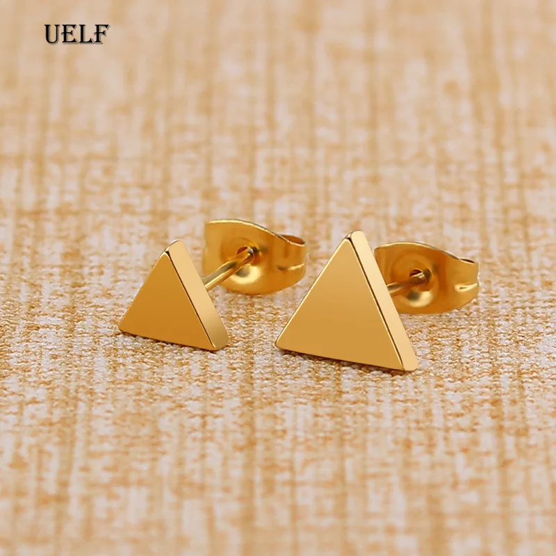 Uelf в Корейском стиле панк Стиль серьги для мужчин и женщин из титановой стали