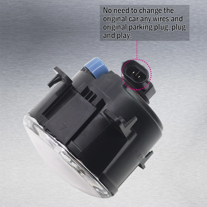 Cawanerl 2 шт. стайлинга автомобилей Светодиодный туман светильник 4000LM белый 6000 К DRL