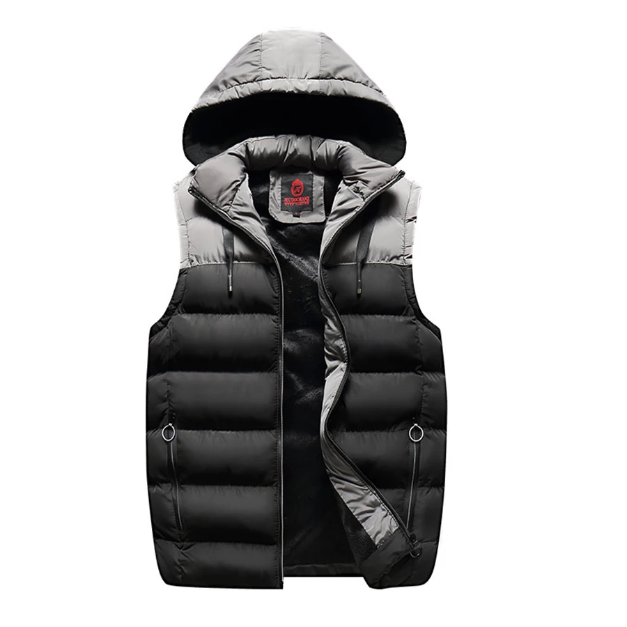 Модная куртка без рукавов 2018 мужской утепленный хлопковый теплый жилет с