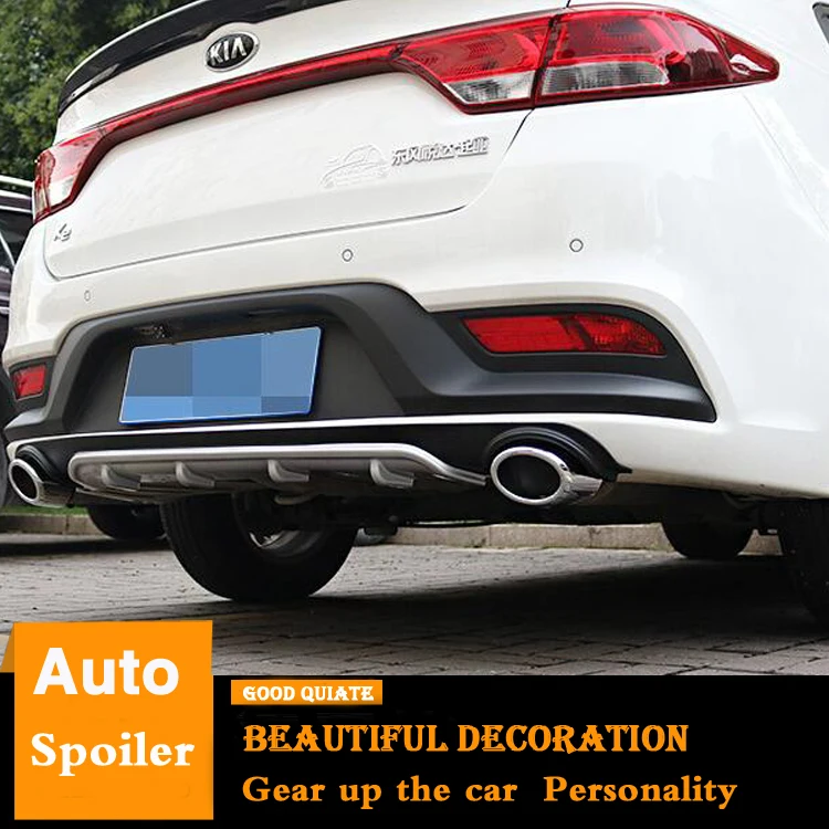 Диффузор для заднего бампера Kia RIO K2 2017 2019 фотоаксессуары материал из АБС пластика