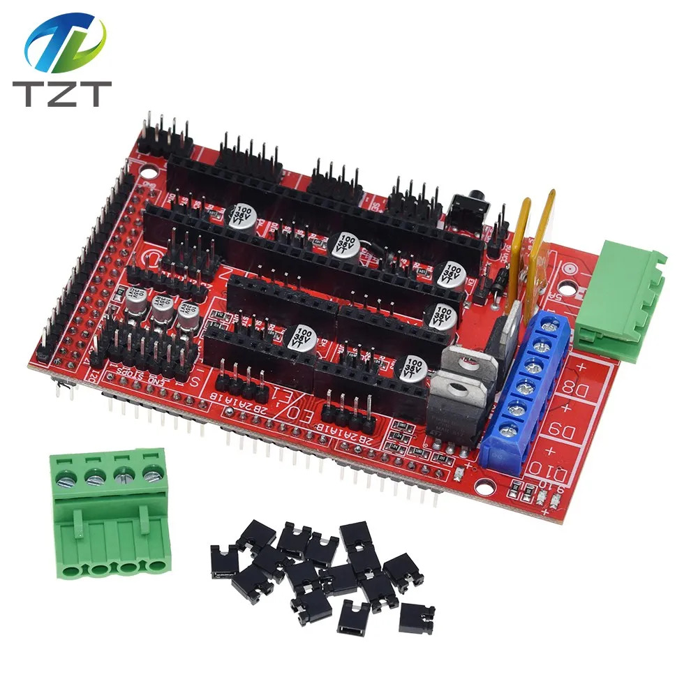 TZT RAMPS 1 4 панель управления 3d-принтером Reprap MendelPrusa для Arduino | Электронные компоненты
