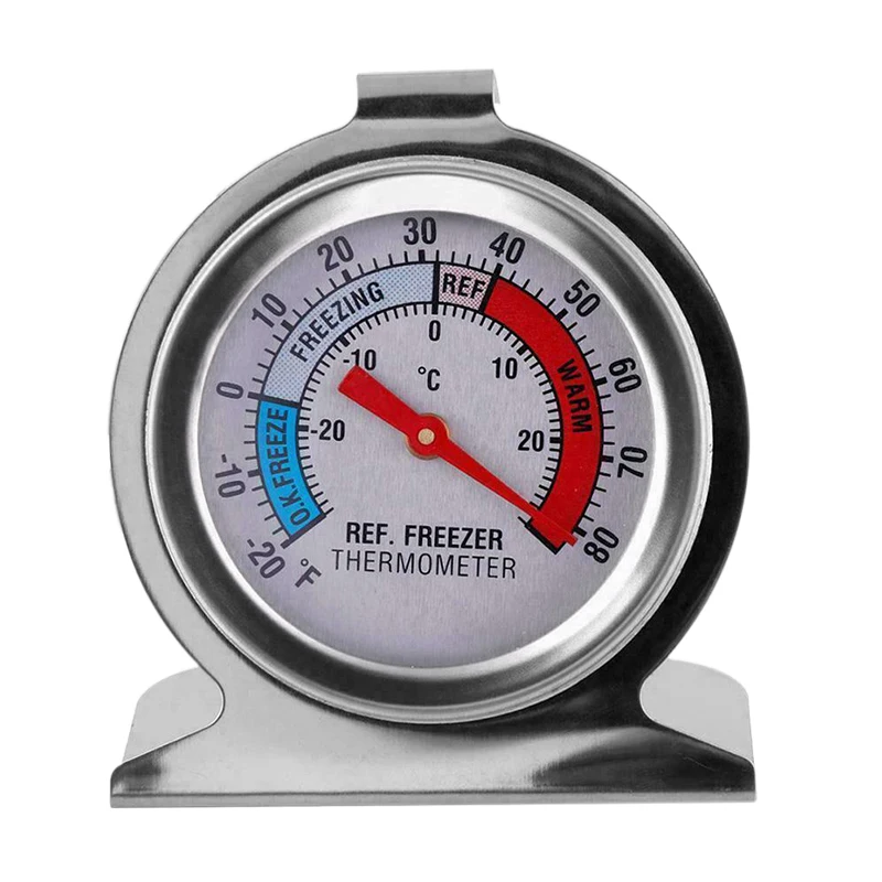 

Stainless Steel Refrigerator Freezer Thermometer Stand Up Dial Fridge Food Meat Temperature Measure Gauge Tool Kitchen Supplies