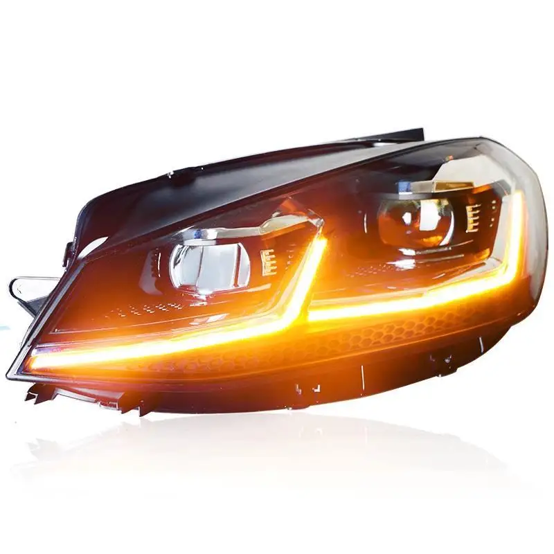 Drl Automovil Запчасти для укладки Neblineros Led Para Автомобильные фары Задние Автомобильные фары в сборе 14 15 16 17 для Volkswagen Golf 7