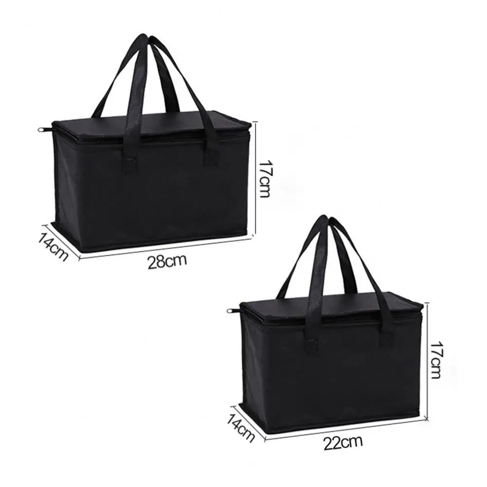 

Lunch Cooler Bag Folding Insulation Picnic Pack Food Thermal Bag Carrier Pouch