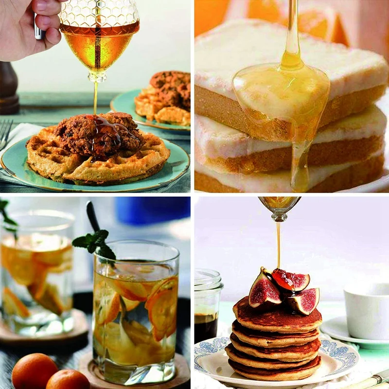 Дозатор меда без капель сироп сахар контейнер с подставкой красивый мед в форме