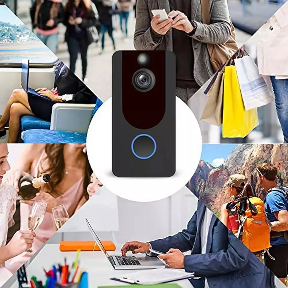 Видеодомофон tejosa FHD 1080P умный дверной звонок Wi-Fi визуальная связь с чимом ночное