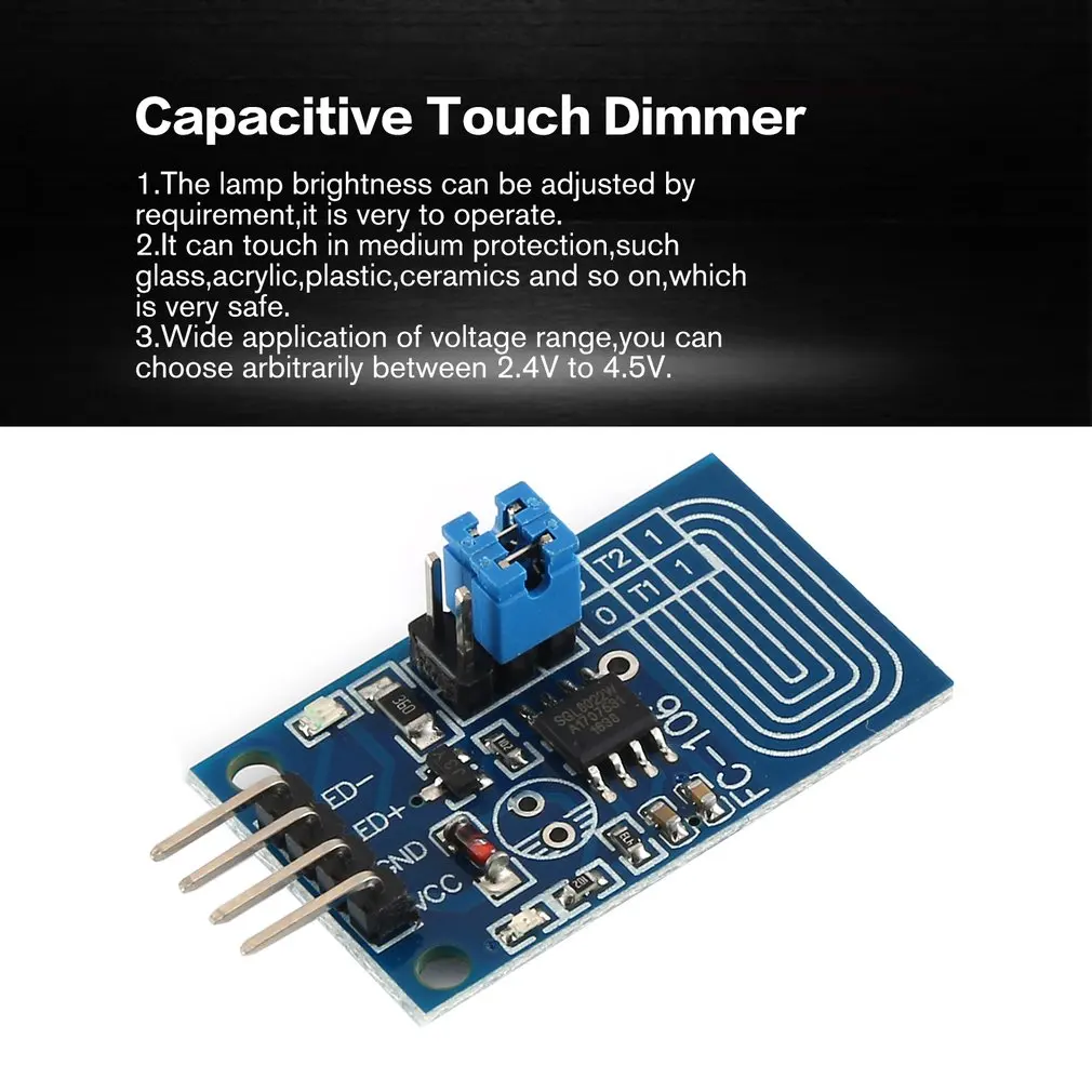 Емкостный сенсорный диммер Mudual постоянного напряжения светодиодный плавный