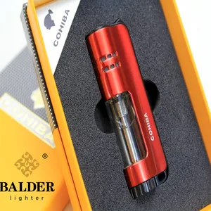 cohiba windproof powerful triple torch lighter bbq jet gas cigar lighter turbo metal kitchen cigar spray gun outdoor gadgets man free global shipping