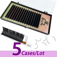 5pcslot top quality faux mink eyelash extension for professionals soft premium mink eyelash extension makeup tools for salon
