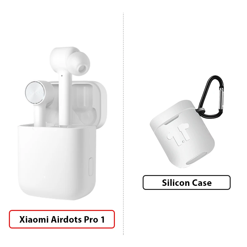 Сяо mi Airdots mi Air СПЦ Bluetooth наушники ANC переключатель ENC HD Авто пауза коснитесь Управление для Ios и Android - Цвет: 1 Add White Case