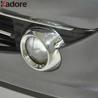 for peugeot 307 abs chrome front foglight fog light cover trim car protect exterior accessories car sticker styling