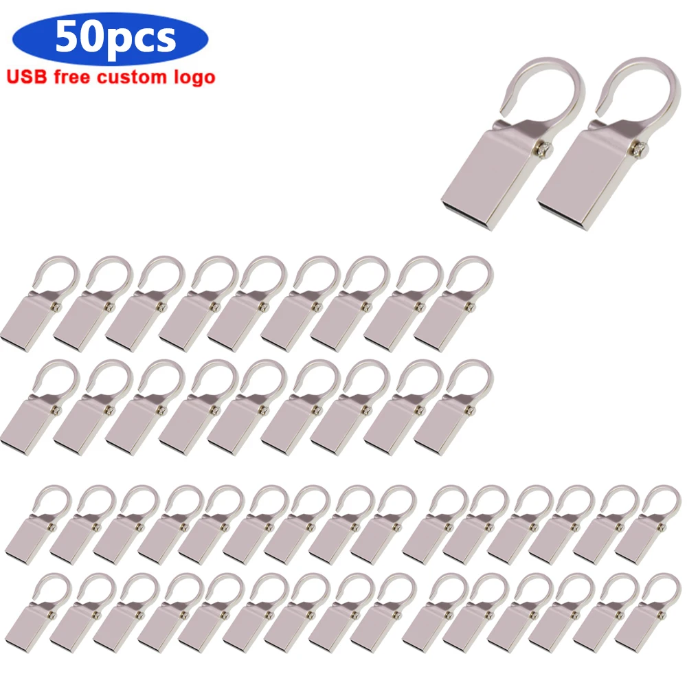 

Флеш-накопитель, 50 шт./металл, флеш-диск USB 2,0 дюйма, 64 ГБ, 16 ГБ, 8 ГБ, 4 Гб, 32 ГБ, флеш-накопитель, карта памяти, Флеш накопитель, 64 ГБ, usb-диск на ключ...