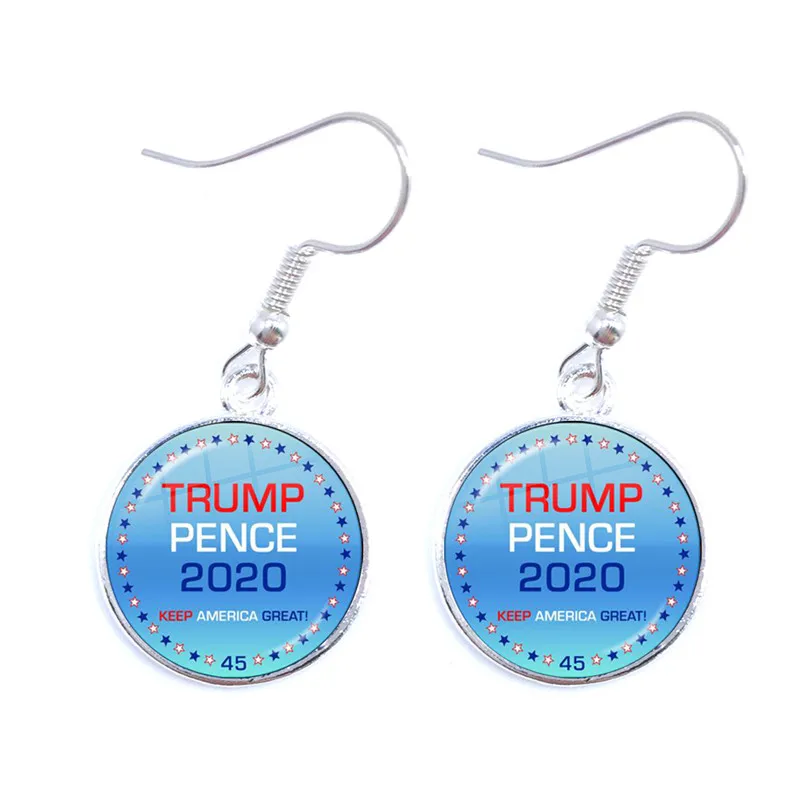 Серьги с изображением Трампа 2020 коллекция выборов США 16 мм серьги подвески