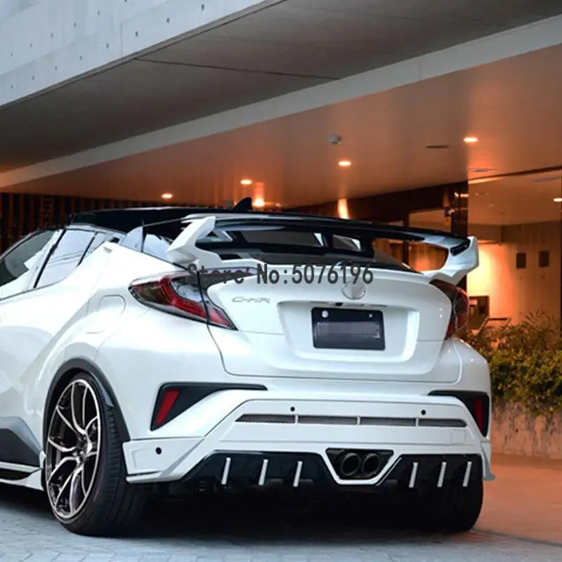Для Toyota CHR C-HR спойлер- Высокое качество ABS Материал заднее крыло праймер цвет для Toyota C-HR заднее крыло спойлер