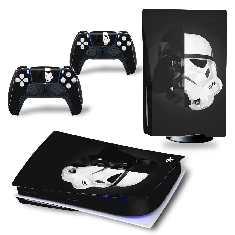 Наклейка на диск Marvel Star Wars PS5 Виниловая наклейка для консоли PlayStation 5 и 2