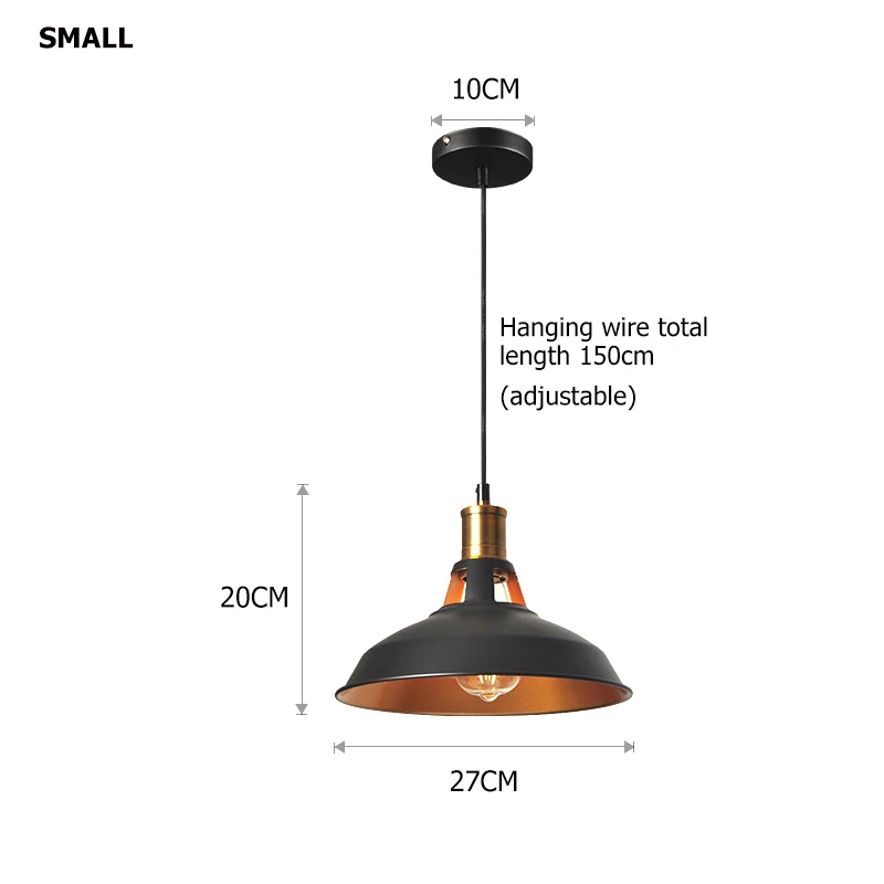 Винтажный промышленный подвесной светильник Ретро потолочный скандинавский