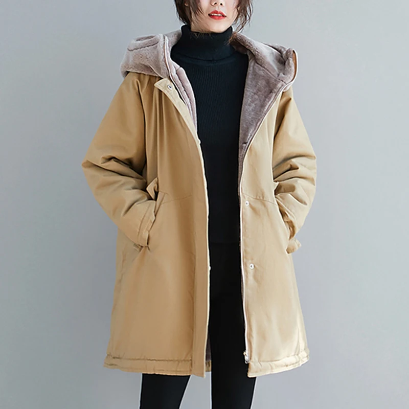 

Top selling product in 2020 Women zip hoodies Add wool winter coat Lambs wool Fashionable female clothing high quality FC450