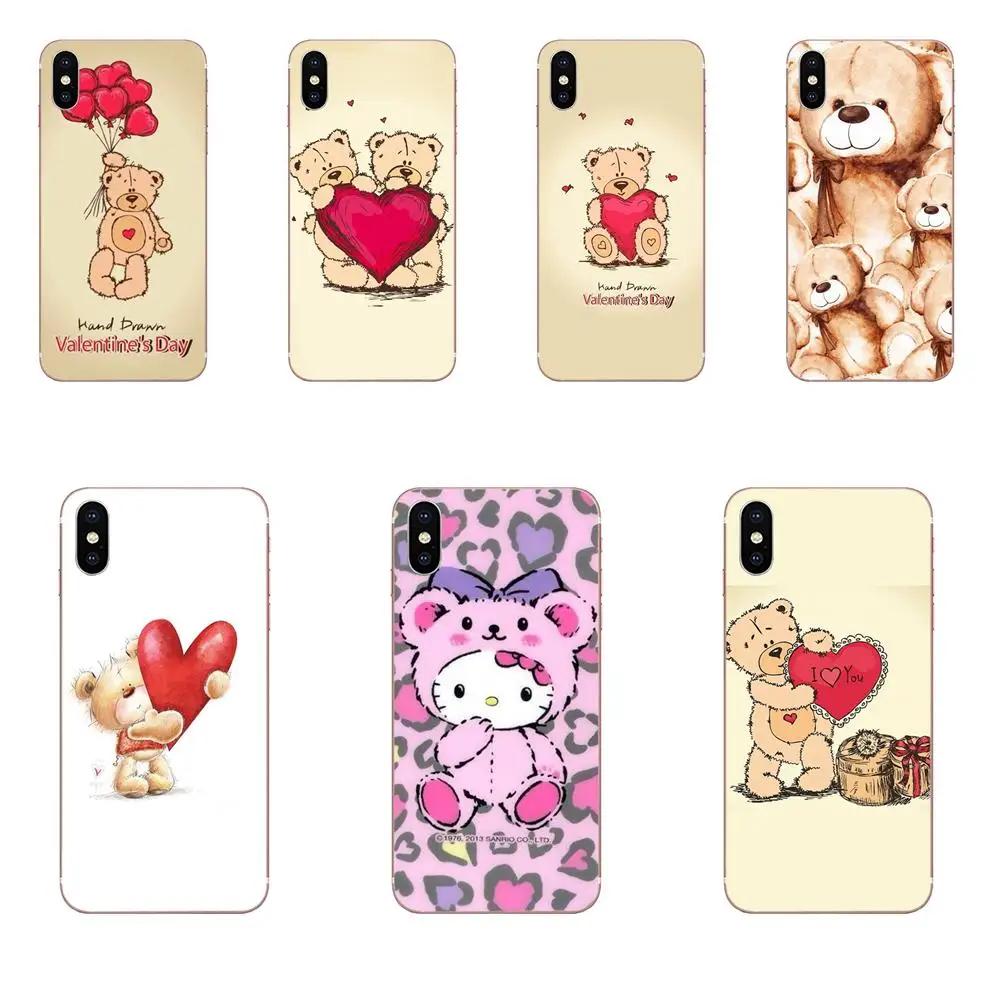 День Святого Валентина Тедди с днем для huawei P7 P8 P9 P10 P20 P30 Lite Mini Plus Pro Y9 Prime P Smart Z 2018 2019