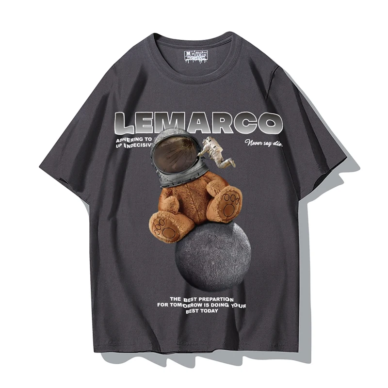 Футболка мужская оверсайз с круглым вырезом повседневная хлопковая рубашка