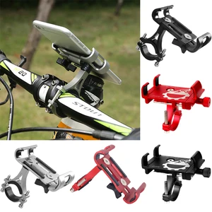 2021 aluminum bicycle phone holder for 3 6 8inch phone gps holder adjustable bicycle phone stand suporte celular moto bracket free global shipping
