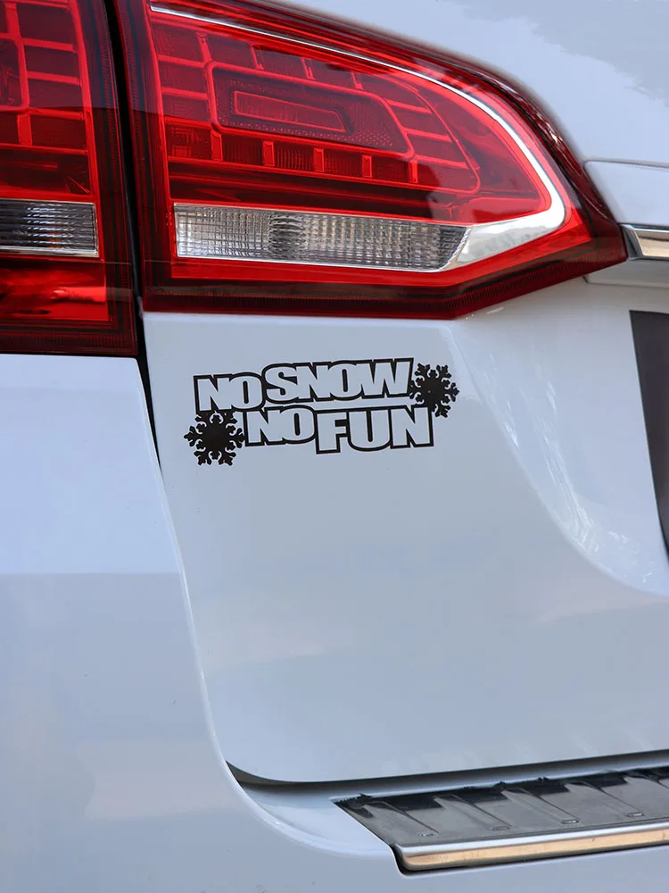 

ZTTZDY 16CM*5CM Fashion No Snow No Fun Vinyl Car Window Car Sticker ZJ2-0061