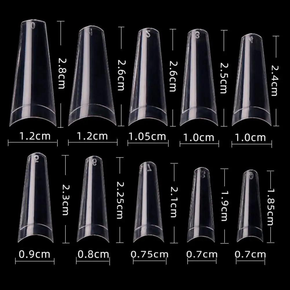 

1000Pcs Flat End French False Nail Art Tips Fingernail DIY Manicure Sticker