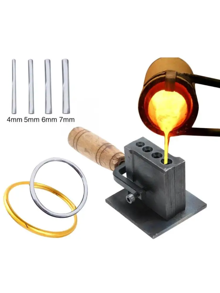 

Gold Silver Casting Reversible Jewelry Ingot Mould Oil Groove Mold Making Tools X7YA