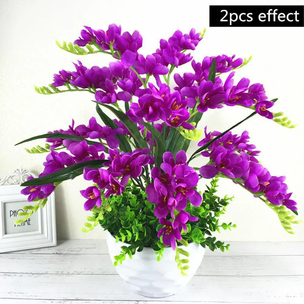 

Artificial Flowers DIY Artificial Orchid Fake Flowers Bouquet for Wedding Home Decoration Simulation flowers Plants