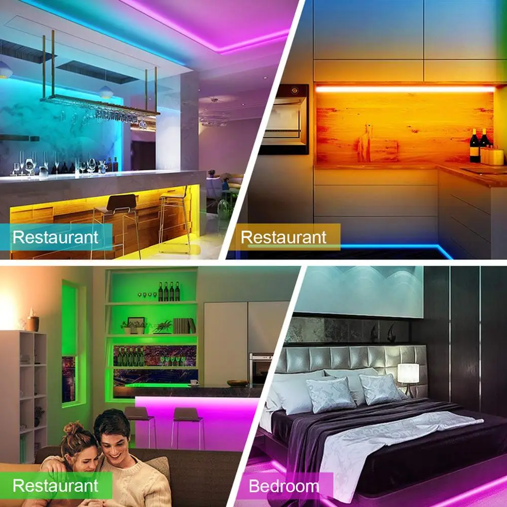 5050 RGB светильник s для дома Bluetooth светодиодный музыкальной сцены вечерние