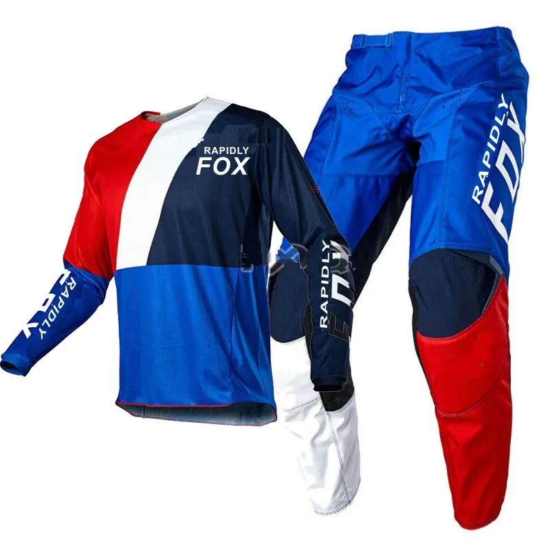 

NEW 2021 RAPIDLY FOX 180/360 Motocross Jersey and Pants MX Gear Set Combo mtb Off Road FLEXAIR motorcycle racing suit