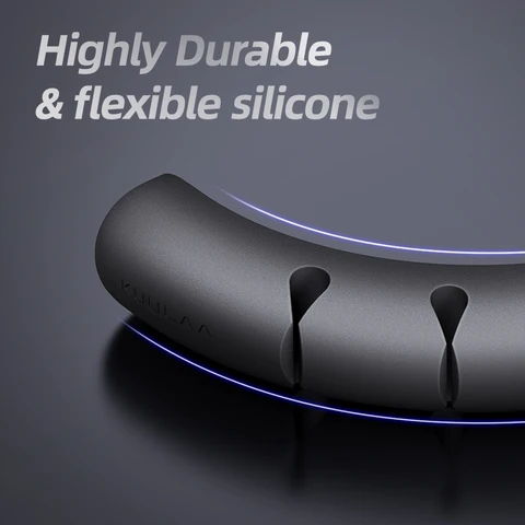 Органайзер для кабеля KUULAA, настольный силиконовый держатель для кабелей USB, для мыши, наушников, проводов