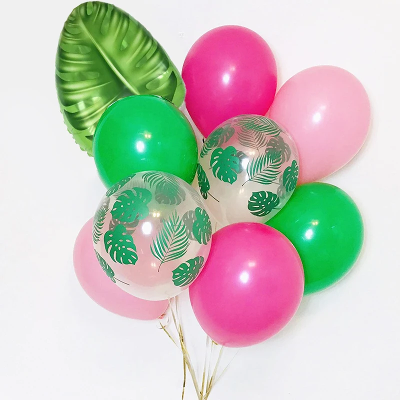

Flamingo Party Tableware Hawaii ALOHA Banner Balloon Garlands Summer Tropical Hawaiian Party Favors Birthday Wedding Decorations