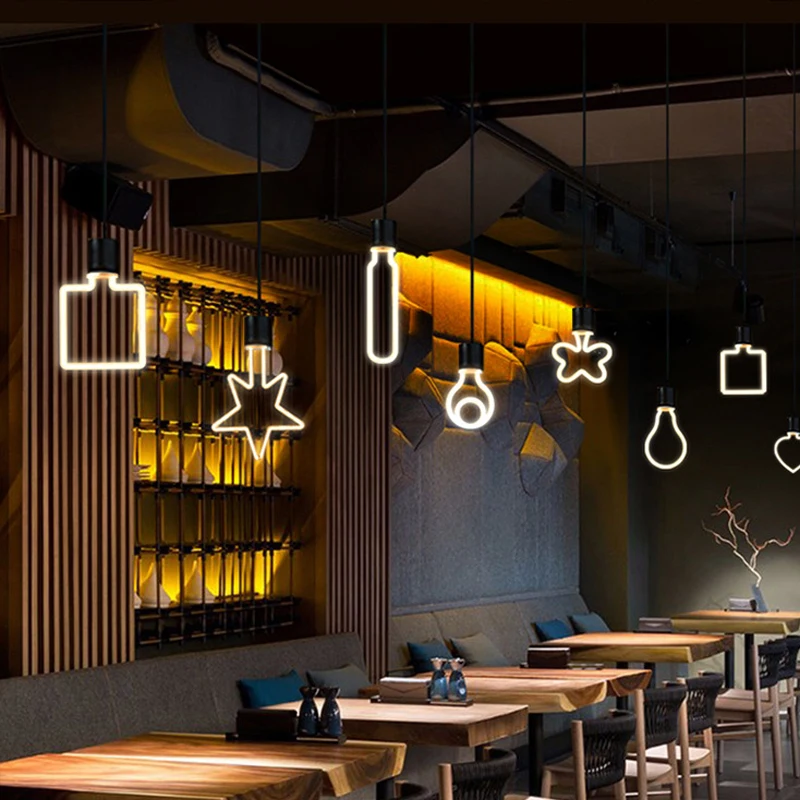 

Retro Edison Light E27 4W/6W AC220V Unique Curtain Light Garland Star Light Fairy Lights Pendant Lamp Party Wedding Wall Decor