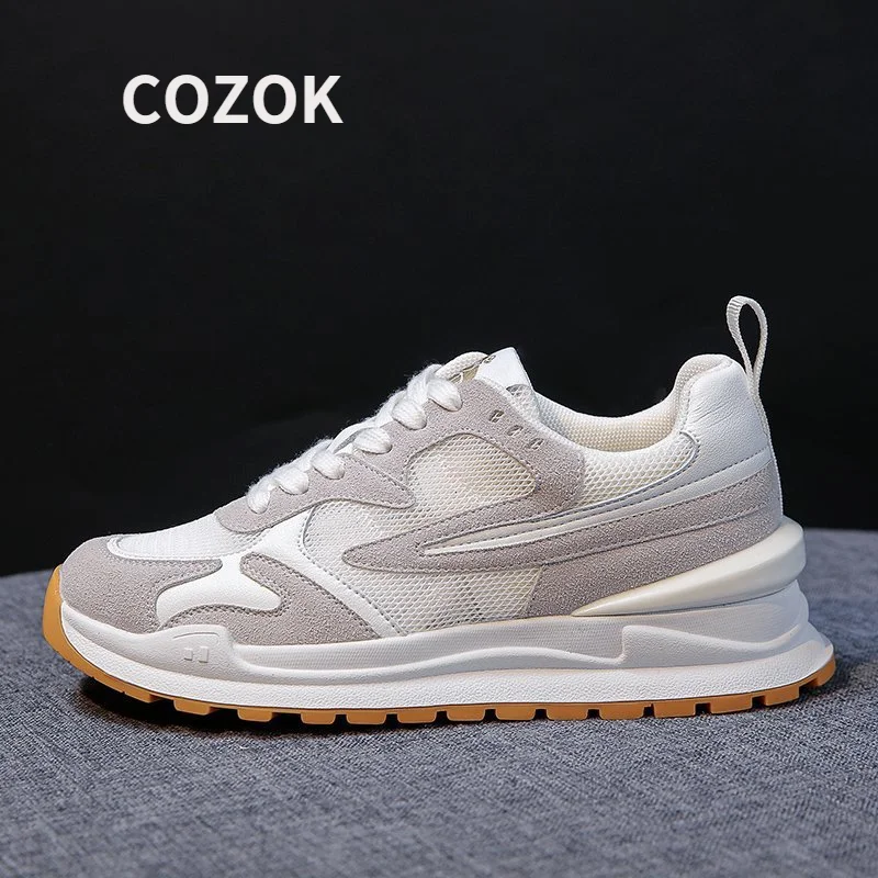 

Forrest Shoes Women 2021 Spring and Autumn New Sports Soft Leather Casual Shoes Mesh Breathable Running Popular
