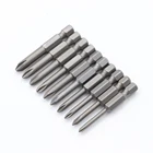 10 шт. в комплекте 50 мм S2 сталь 14 шестигранный хвостовик крестовая отвертка биты электрический привод ручные инструменты магнитный отвертка сверло