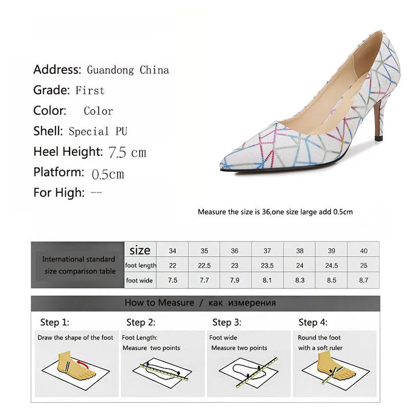 

Mclubgirl Pointed Toe High Heels Thin Heeled Shallow Mouth Single Shoes Large Size Office Professional Women's Shoes WZ-3336-4