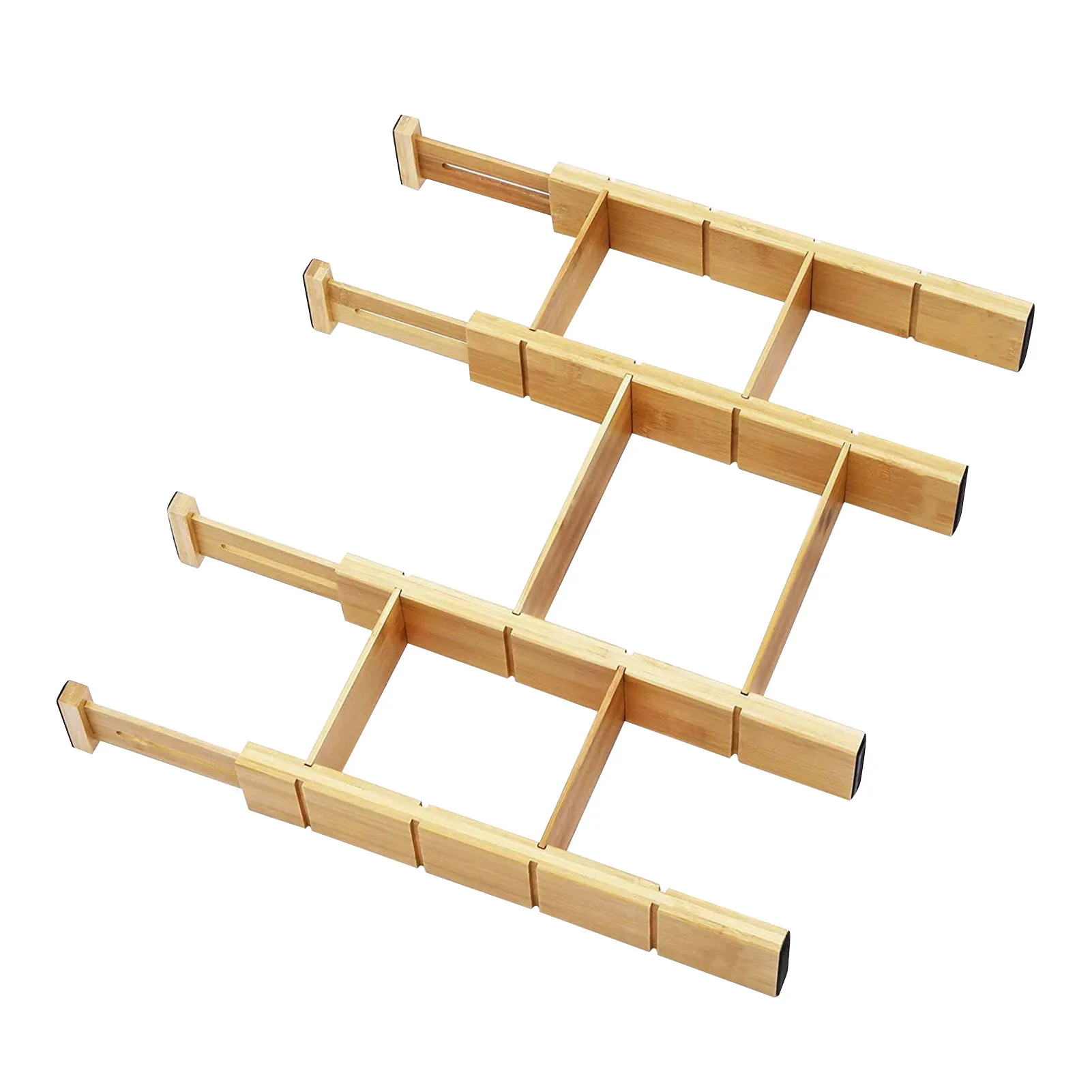 

Bamboo Drawer Divider Kitchen Drawer Organizer Adjustable Expandable Drawer Dividers Easy To Install Drawer Partition