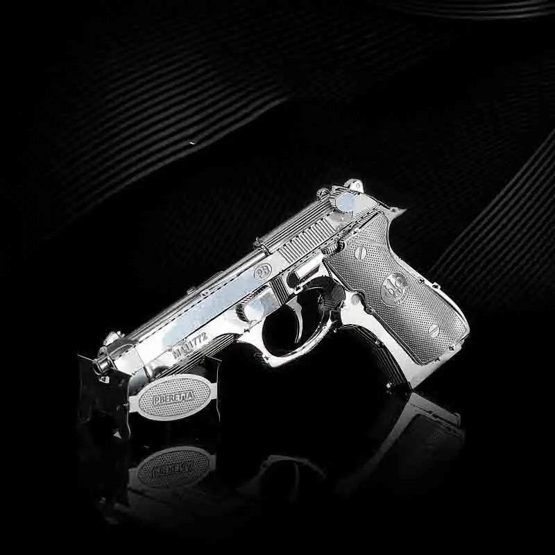 Металлическая головоломка пистолет 3d модель Beretta 92 металлический для взрослых