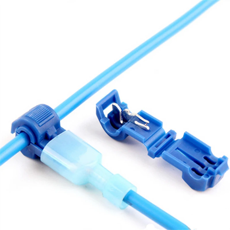 

50pcs Quick Splice Lock Wire Terminals Connectors Electrical Crimp Cable Snap